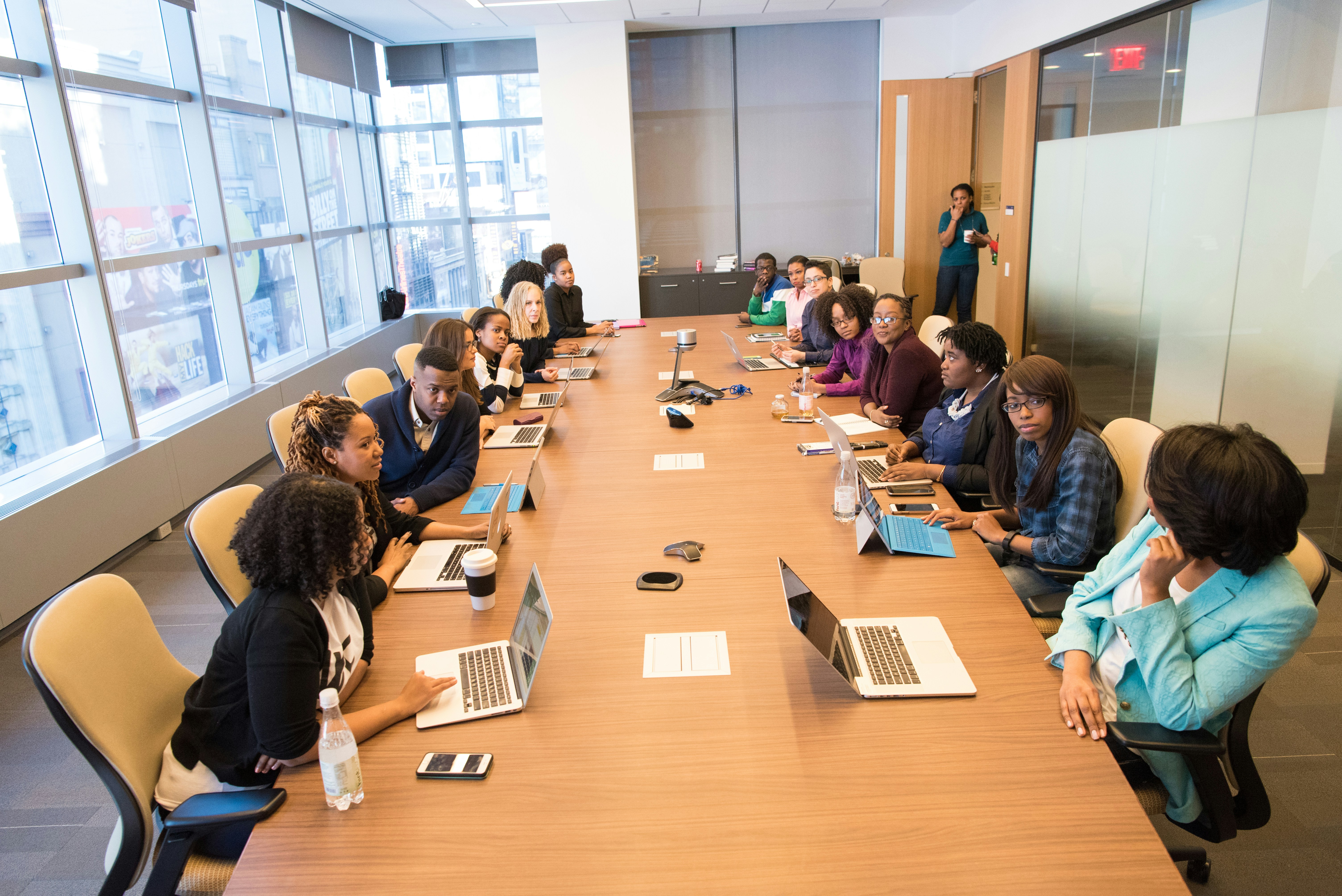 Board Members at a conference table